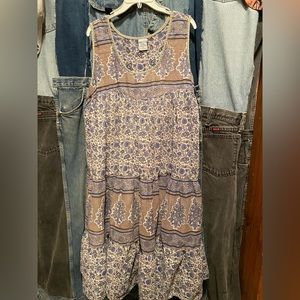 DENIM JAZZ Peasant Dress
